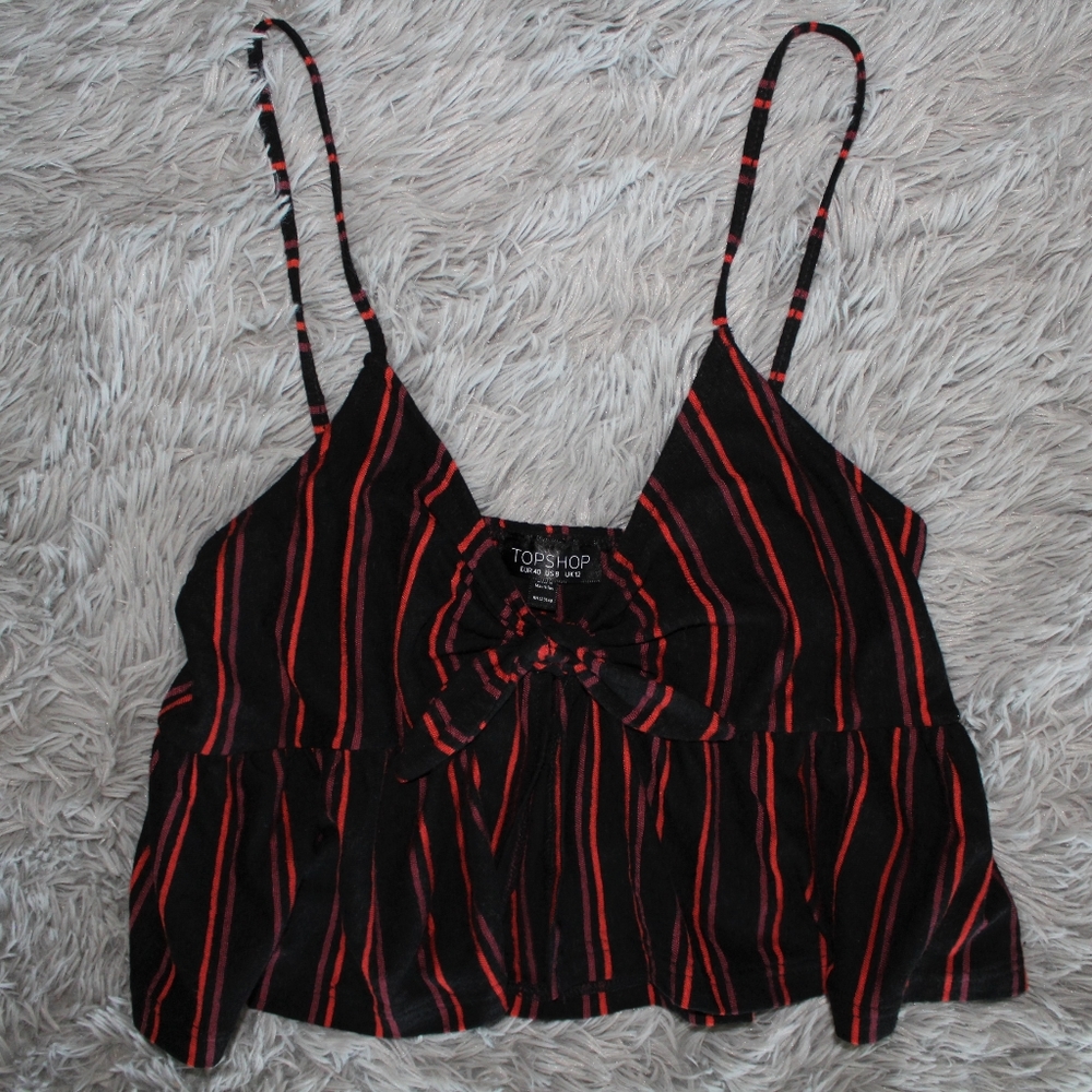 TOPSHOP Striped Cami Top Size US 8